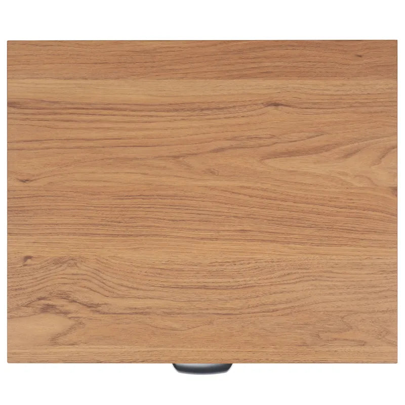 Nachttisch im Mid-Century-Stil mit 2 Schubladen und Beinen aus Massivholz für das Schlafzimmer