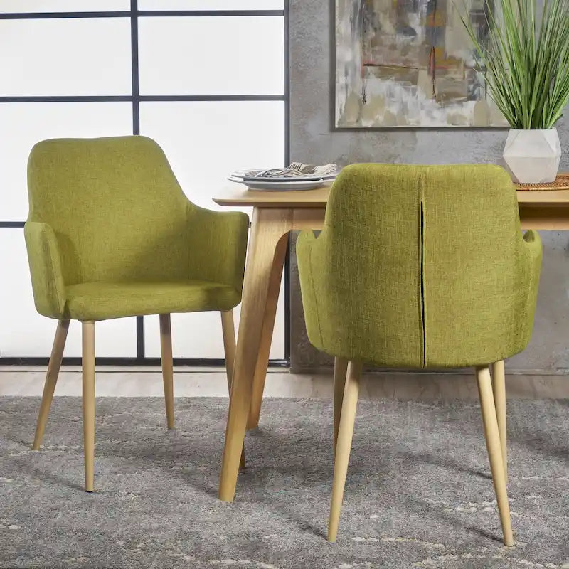Mid-century Fabric Dining Chair (Set of 2)