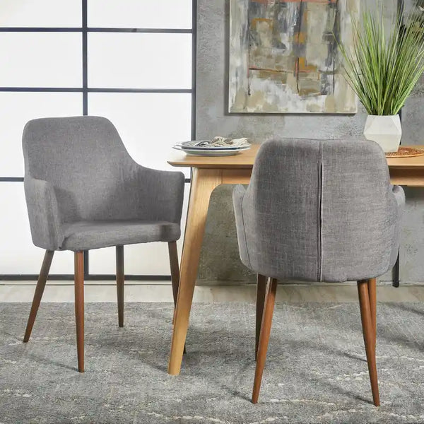 Mid-century Fabric Dining Chair (Set of 2)