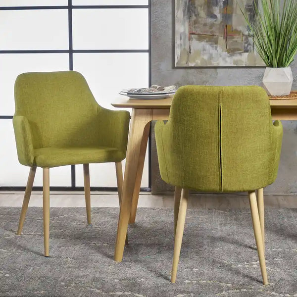 Mid-century Fabric Dining Chair (Set of 2)