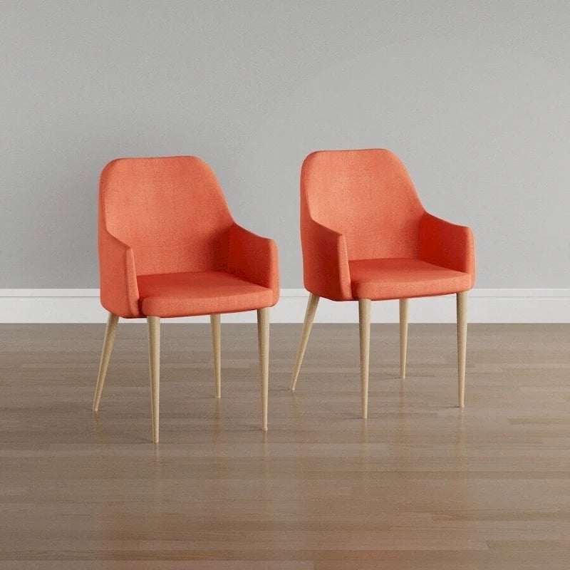 Mid-century Fabric Dining Chair (Set of 2)