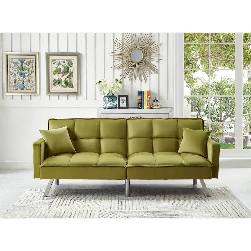 Comfortable Velvet Sleeper Sofa Bed