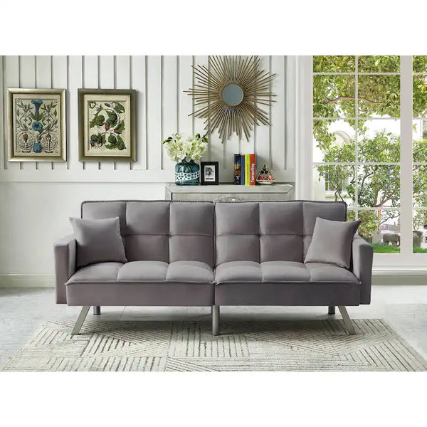 Comfortable Velvet Sleeper Sofa Bed