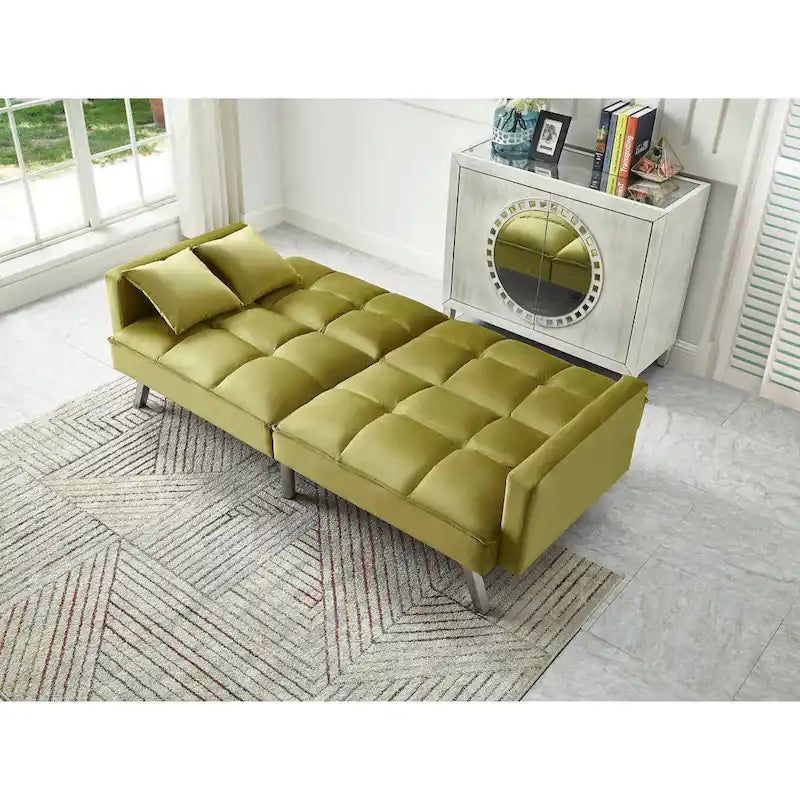 Comfortable Velvet Sleeper Sofa Bed