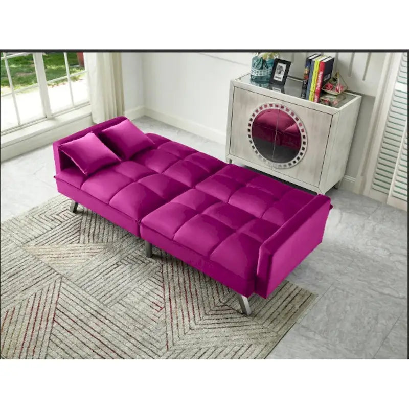 Comfortable Velvet Sleeper Sofa Bed
