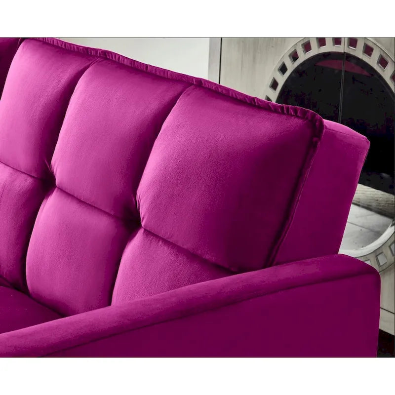 Comfortable Velvet Sleeper Sofa Bed