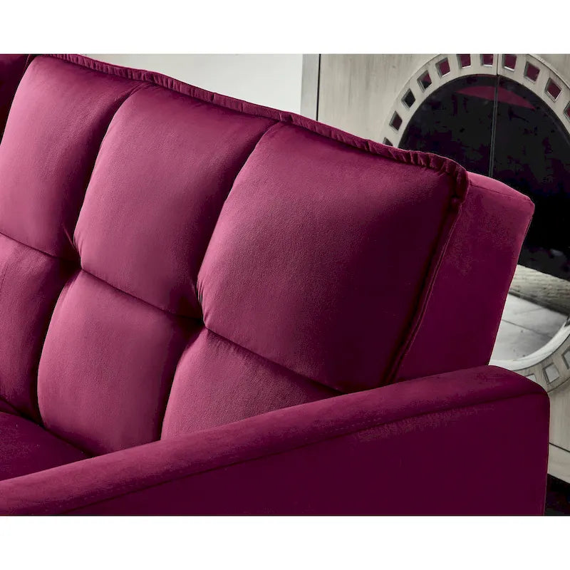 Comfortable Velvet Sleeper Sofa Bed