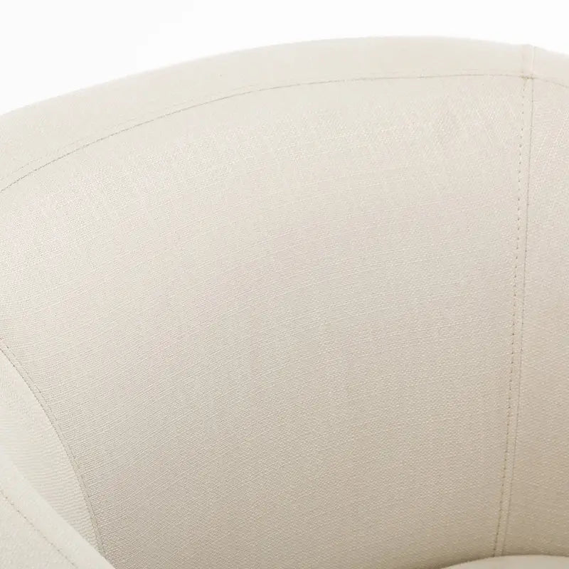 Upholstered Swivel Glider Barrel Chair with 360° Rotation for Living Room