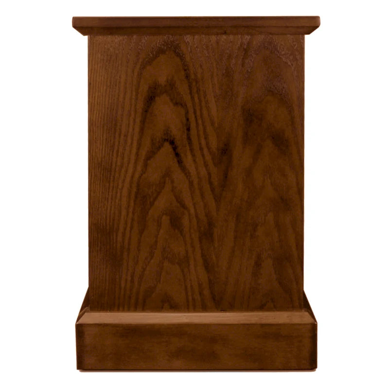 Wood Cabinet End Table with Storage Door for Living Room