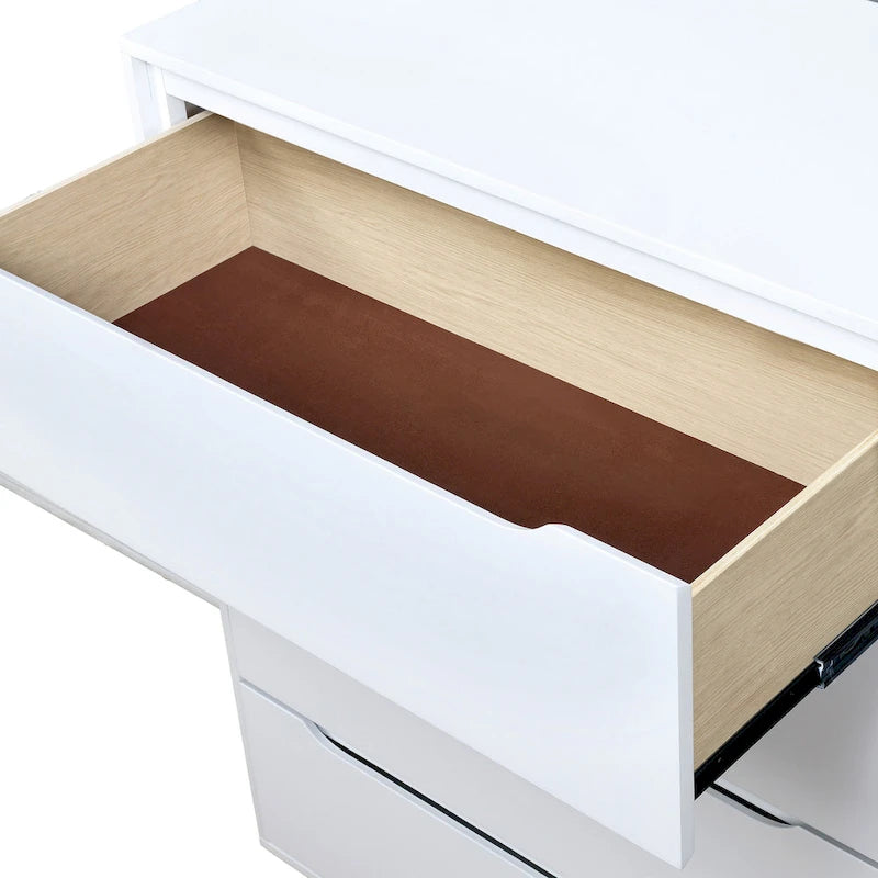Mid-century Modern 4-Drawer Solid Wood Chest