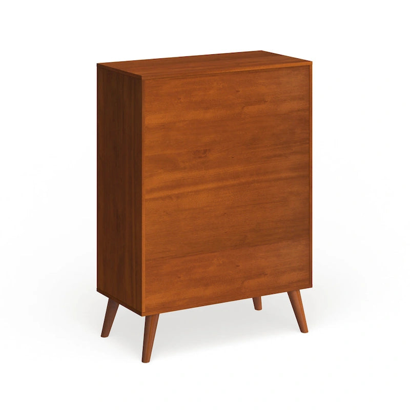 Mid-century Modern 4-Drawer Solid Wood Chest