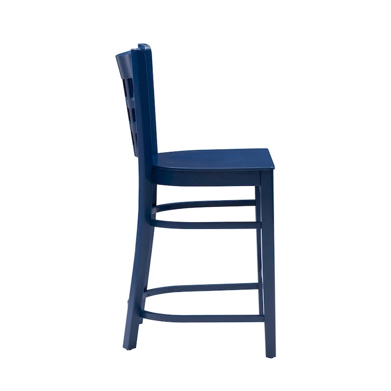 Modern Upholstered Counter Stool Set of 2 with Metal Legs for Kitchen Bar