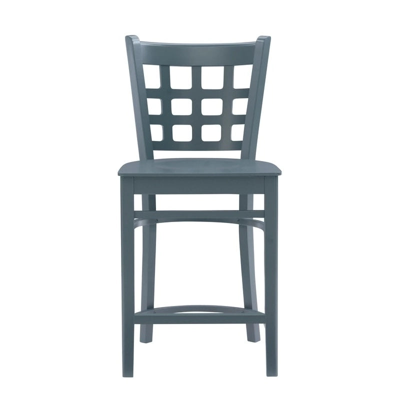 Modern Upholstered Counter Stool Set of 2 with Metal Legs for Kitchen Bar