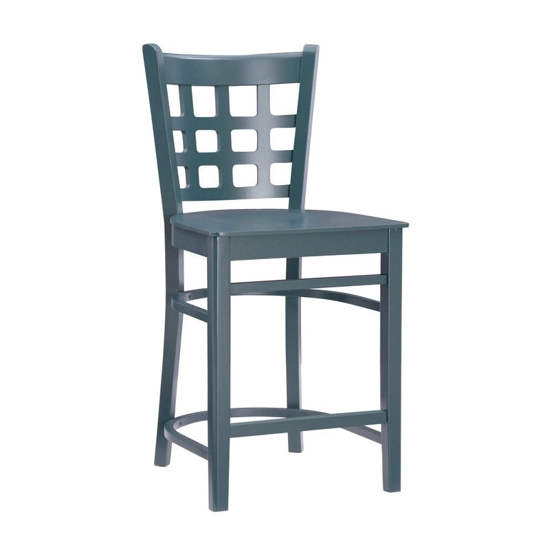 Modern Upholstered Counter Stool Set of 2 with Metal Legs for Kitchen Bar