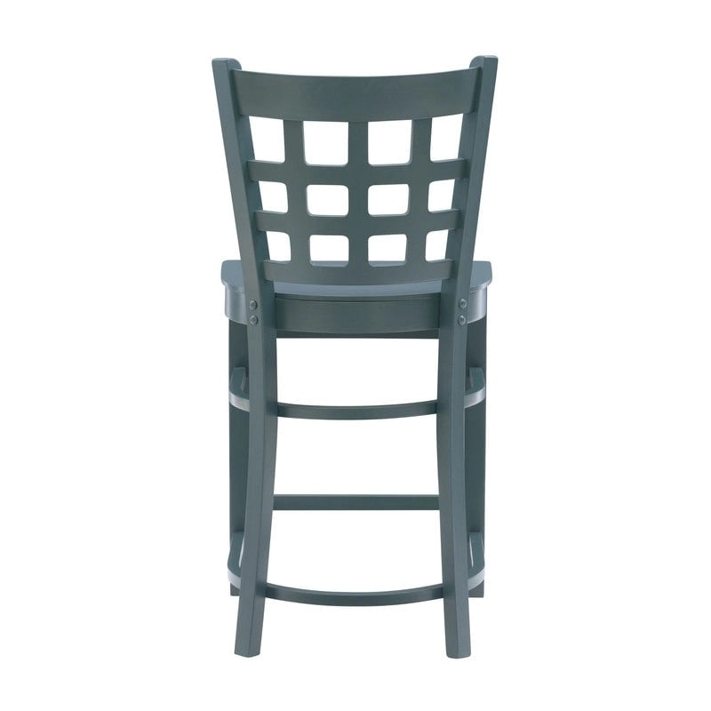 Modern Upholstered Counter Stool Set of 2 with Metal Legs for Kitchen Bar