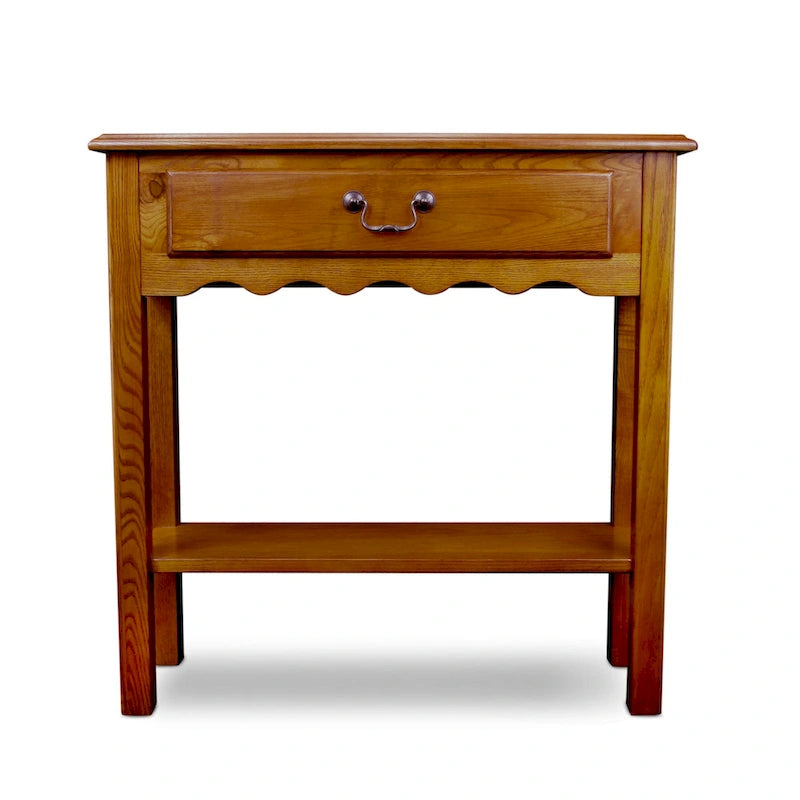 Off White Solid Wood Console Table for Entryway and Living Room