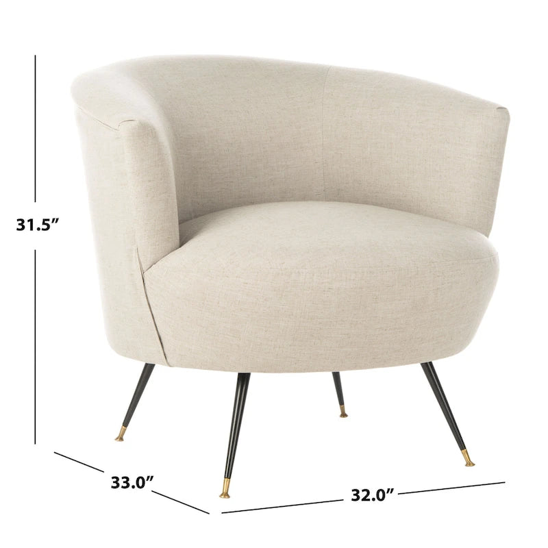 Juliann Mid-Century Modern Retro Club Chair - 32 x 33 x 31.5 - 32Wx33Dx32H