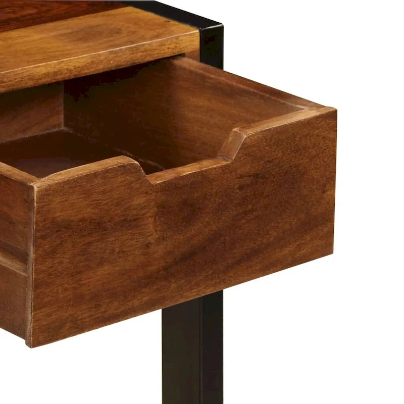 Sideboard with 3 Drawers 43.3x13.8x29.5 Solid Sheesham Wood