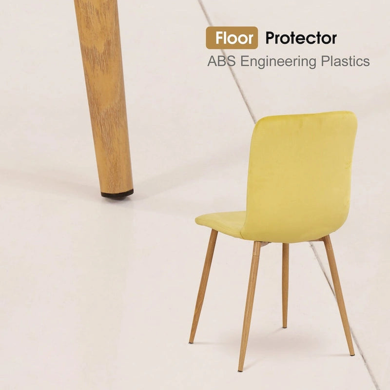Modern Dining Chair, Mid Century Upholstered Armless Chair for Living Dining Room