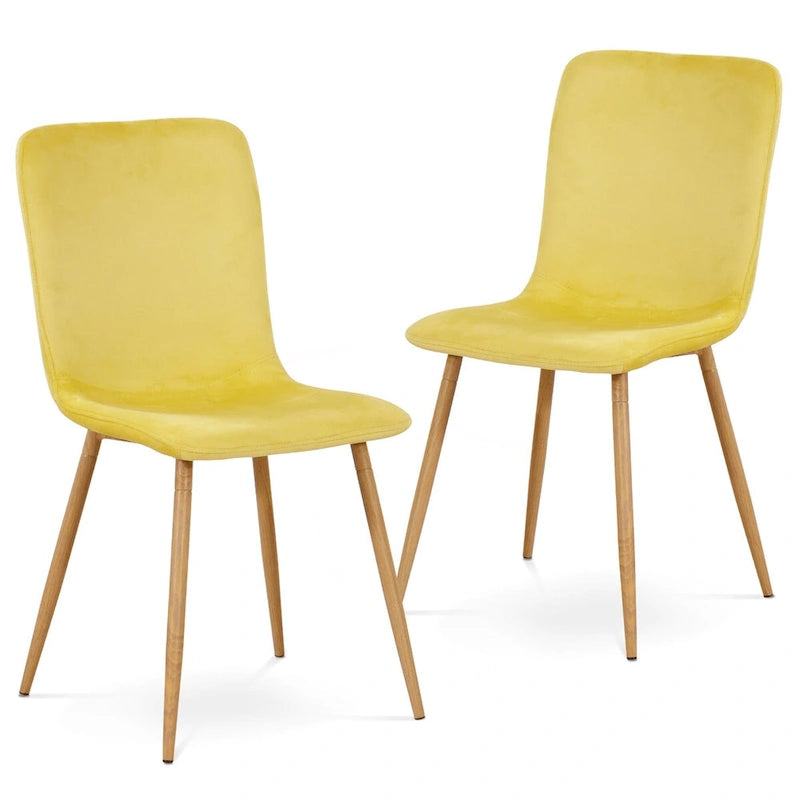 Modern Dining Chair, Mid Century Upholstered Armless Chair for Living Dining Room