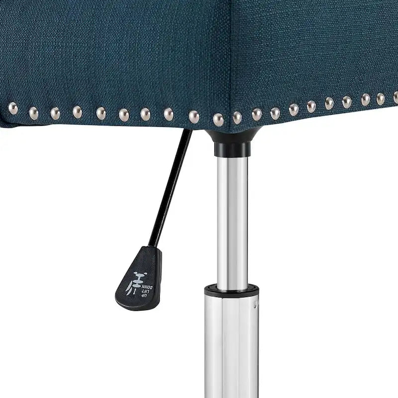 Lagefors Tufted Swivel Upholstered Fabric Office Chair