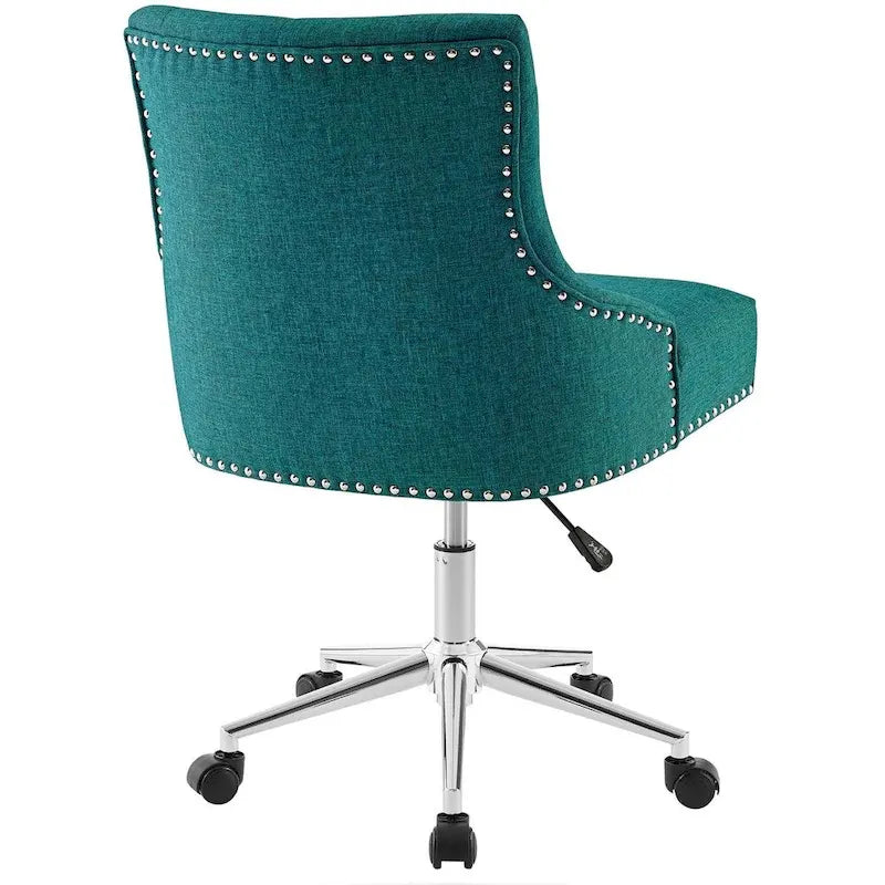 Lagefors Tufted Swivel Upholstered Fabric Office Chair