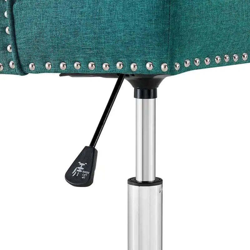 Lagefors Tufted Swivel Upholstered Fabric Office Chair