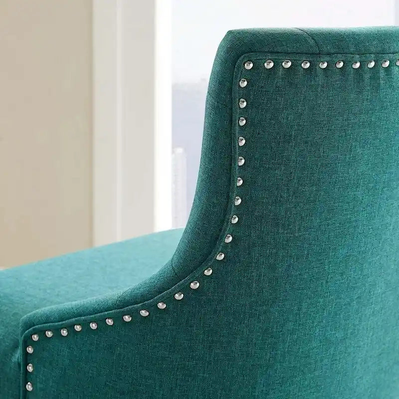 Lagefors Tufted Swivel Upholstered Fabric Office Chair