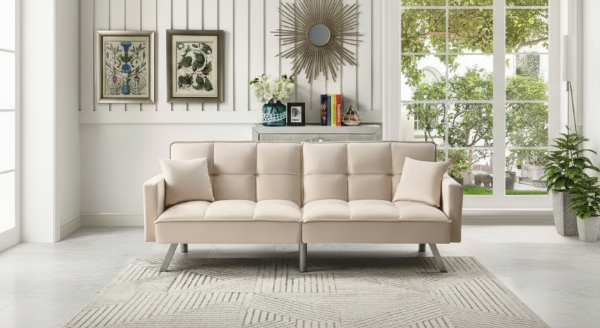 Sofa Further Wide Angle View